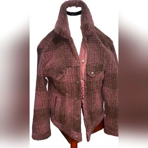 Levi's Brown Teddy Jacket Plush Warmth Essential